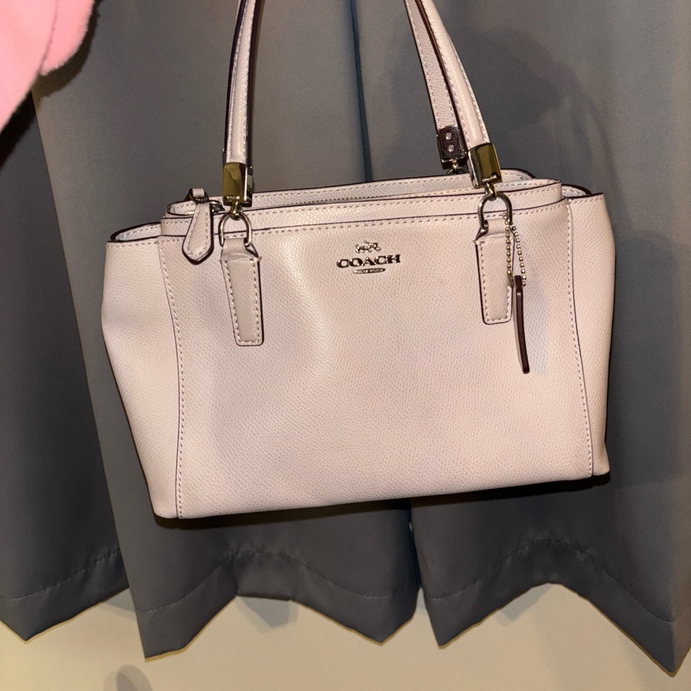 coach tan purse and crossbody